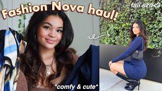 FASHION NOVA FALL TRY-ON HAUL  matching sets jeans & dresses