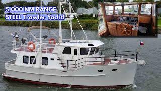 THIS Is Hull 1 €585K STEEL Trawler Yacht With A 5000 NM Range