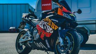 Honda CBR 600RR 2004 Leovince exhaust walkaround cold start and walkaround