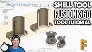 Fusion 360 Shell Tool Tutorial - Creating Hollow Objects with the Shell Tool