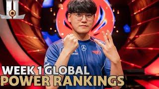 Week 1 Global Power Rankings Team Tier List  2024 Summer Split