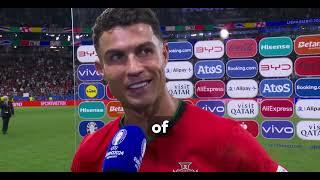 “Sadness and joy” Ronaldo reacts to Portugal win vs Slovenia