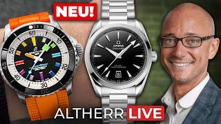 Neue Uhren von Breitling OMEGA und TAG Heuer mit Christoph  ALTHERR Live