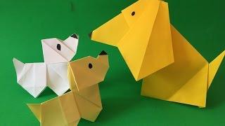 How to make a origami paper dog with moving head paper folding project for kids