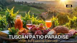 From Backyard to Vineyard Retreat Transform Your Patio into a Tuscan-Inspired Outdoor Living Haven