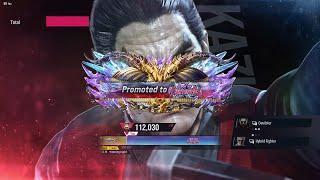 Tekken 8  God Of Destruction Rank Achieved With Kazuya