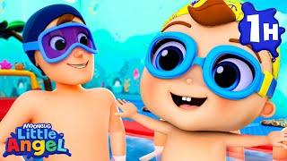 Baby Johns Swimming Lesson Song  Little Angel - Sports & Games Cartoons for Kids