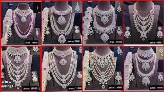 trendy cz jewellery collectioncz jewellery set with pricebridal jewellery collection