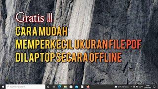 Cara mengecilkan ukuran file pdf di laptop secara offline dengan LibreOffice