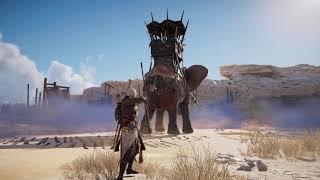 Bayek vs Elephant - Intense Epic Showdown  no HUD