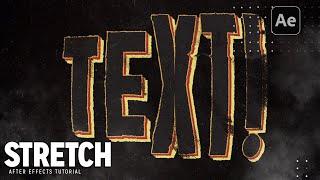 Stretch Text Animation  After Effects Tutorial