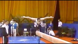 Mina Kim Dynamo aces beam at the 1995 International Mixed Pairs