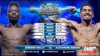 CAGE 48 Edward Walls vs Alexandre Ribeiro Full Fight MMA