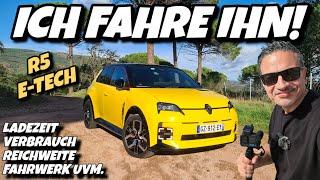 Renault 5 E-Tech Fahrbericht. Reichweite Verbrauch Ladezeit und viel mehr.