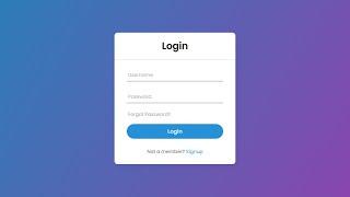 Animated Login Form using HTML & CSS only  No JavaScript or jQuery