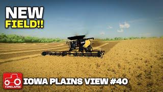 HARVESTING BARLEY IN THE NEW FIELD Iowa Plains View Farming Simulator 22 Timelapse FS22 Ep 40