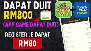 DAPAT DUIT - RM800 TNG Hanya main Game - Cara Mendapatkan Duit Dari Internet Terbaru 2024