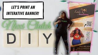 How to make a self standing banner X-Banner. Design and print at home using HP Designjet T-630