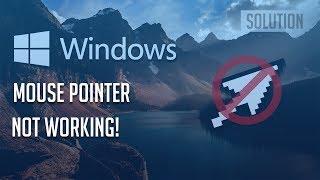 Mouse Pointer Disappears  Not Working in Windows 1087 - 3 Solutions