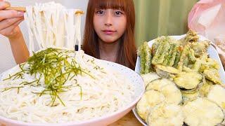 【大食い】うどん10人前と天ぷら BGMなし