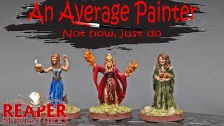 TIMELAPSE - Painting the Female Wizards x 3 03375 from Reaper Miniatures