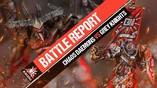 *10TH EDITION* Chaos Daemons vs Grey Knights  Warhammer 40k Battle Report