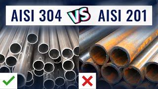 AISI 201 vs AISI 304. Какой металл ЛУЧШЕ для ПОРУЧНЕЙ и ИНДИКАТОРОВ для инвалидов