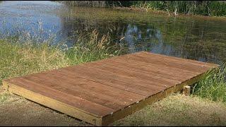 usefull tricks how to build and install small pond dock