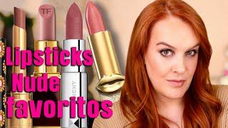 Mis lipsticks nude favoritos.