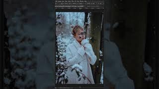 How To Create Realistic FAKE SNOW in Photoshop  #photoshop_tutorial