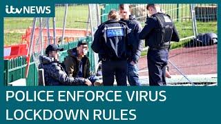 Police enforce UK Governments coronavirus lockdown rules  ITV News