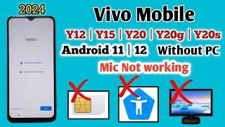 New Security 2024  ViVO Y12sY20Y20gY20sY20iY12g Frp BypassGoogle Lock Bypass Android 1112