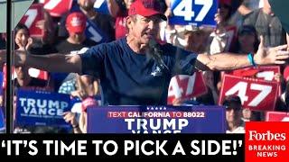 BREAKING NEWS Dennis Quaid Gives Fiery Speech Calling On Voters To Support Trump At Coachella Rally