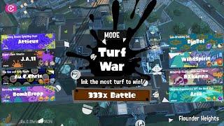 Splatoon 3 - DC VS. MC VS. WC Feb. 12th - First 333x Battle