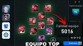 EQUIPO CON 5000 DE CALIDAD EN PES 2021 MOBILE  pes 2021  MÂXÏPRØ GOD