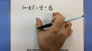 Pre-Calculus - Building the quadratic formula