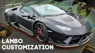 2019 LAMBORGHINI HURACAN INSTALLING  1016 INDUSTRIES FORGE CARBON FIBER BODYKIT IN 22 MINUTES