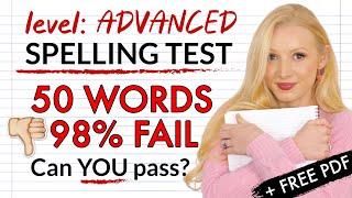 Can YOU pass this spelling test? 98% CANNOT 50 most MISSPELLED words + Free PDF & Quiz