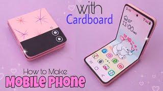 How to make Folding Mobile Phone with cardboard and paper DIY Paper Mobile Phone DIY Paper Craft