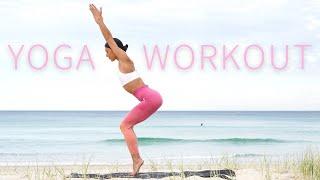 20 MIN STRONG YOGA WORKOUT  Total Body Yoga Flow For Energy