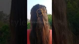 Hairstyle Using Bangles️ #shorts #hairstyle #viral #youtubeshorts #shortvideo #viral #viralvideo