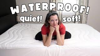 the BEST mattress pad - quiet quilted + WATERPROOF
