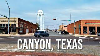 Canyon Texas Drive with me through a Texas town