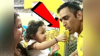 Ziva Dhoni Giving Frooti To Father MS Dhoni  CUTEST VIDEO