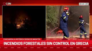 INCENDIOS FORESTALES SIN CONTROL en GRECIA