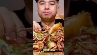 SAUTEE SQUID  ADOBONG PUSIT #alfieeats #mukbang #trending #viral #shorts #reels #squid #fyp #foryou