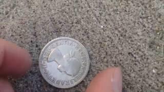 1954 UK Shilling 90% Silver Coin