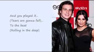 Glee - Rolling in the deep Rachel and Jesse -