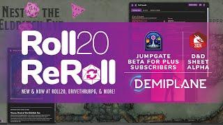 Roll20 ReRoll 11 Jumpgate Beta for All Subscribers D&D Sheet Demiplane