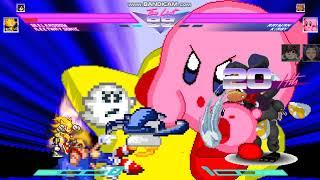 MUGEN Battle Fleetway Sonic Team vs Claymizer Kirby Team